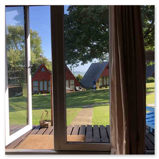 Sea views looking out from the lounge